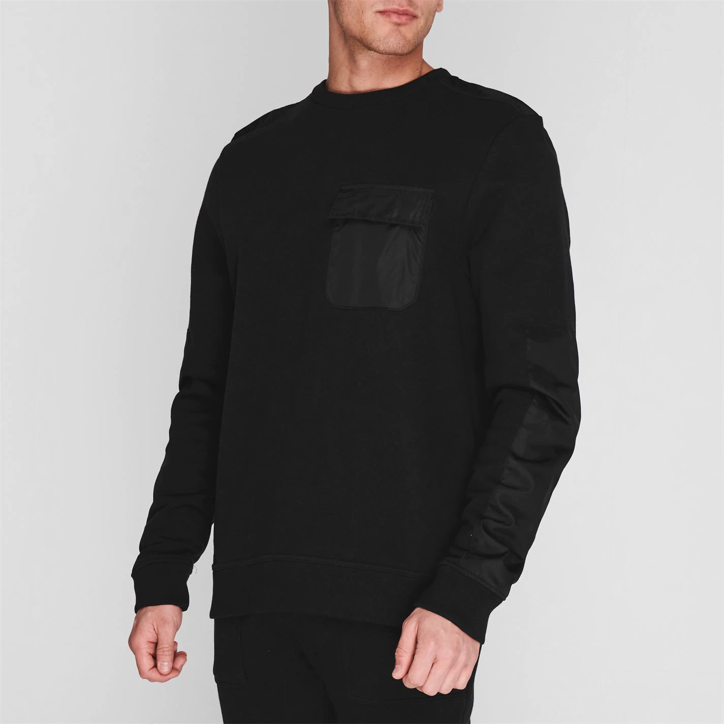Fabric Utility Crew Sweatshirt Mens - Image 2