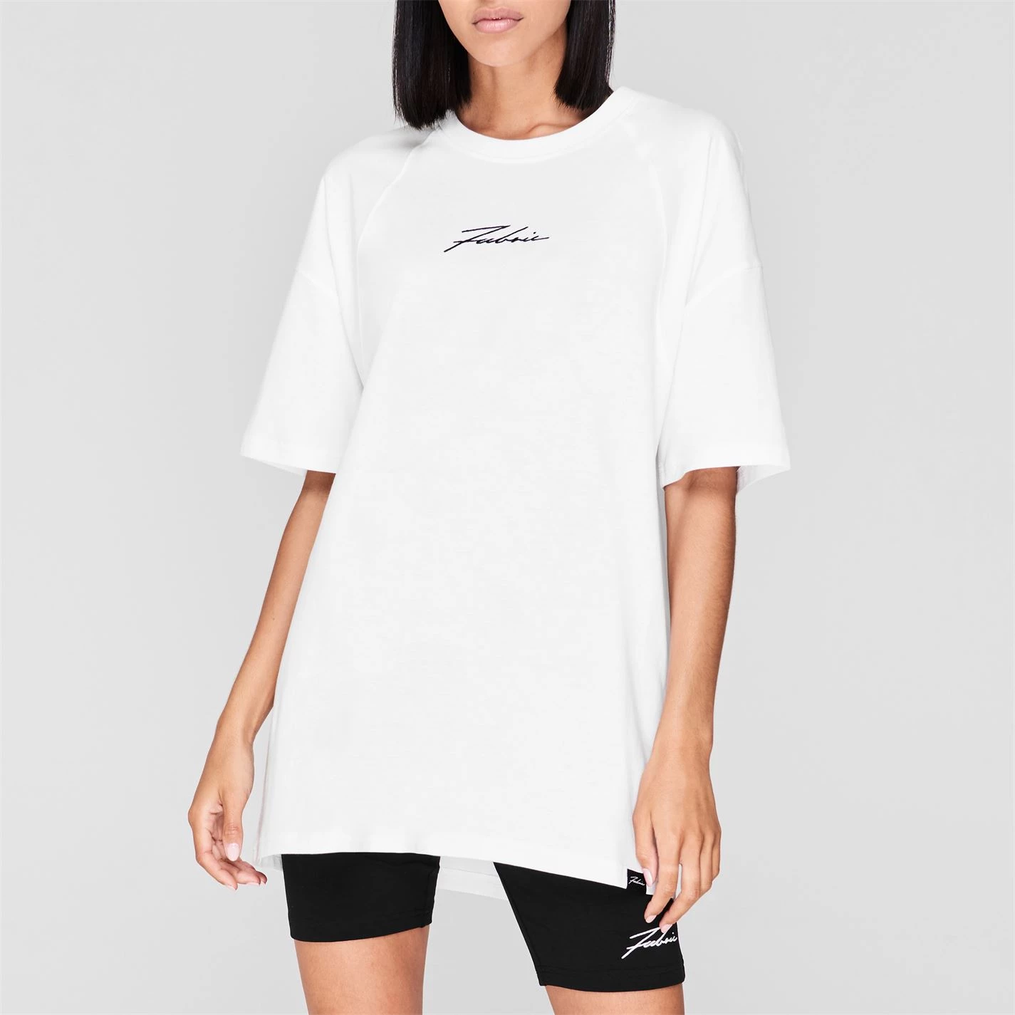 Fabric Large Logo T Shirt Ladies - Image 2